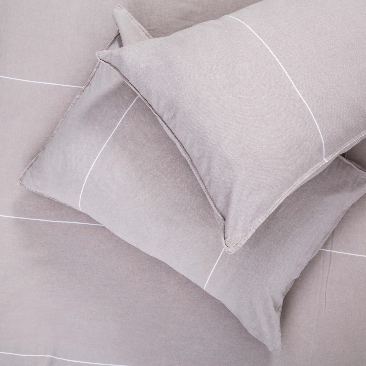 KADE NEVRESİM SETİ ÇİFT KİŞİLİK AÇIK GRİ 200X220