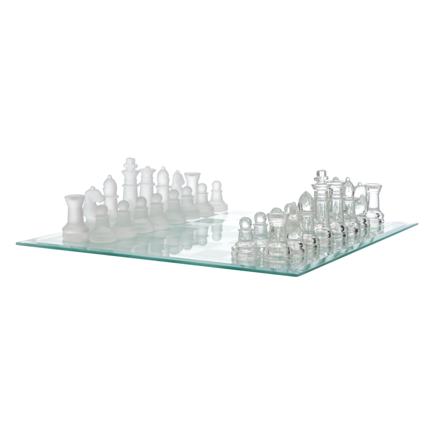 CAM SATRANÇ SETİ 25 CM