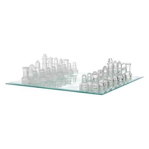  CAM SATRANÇ SETİ 25 CM