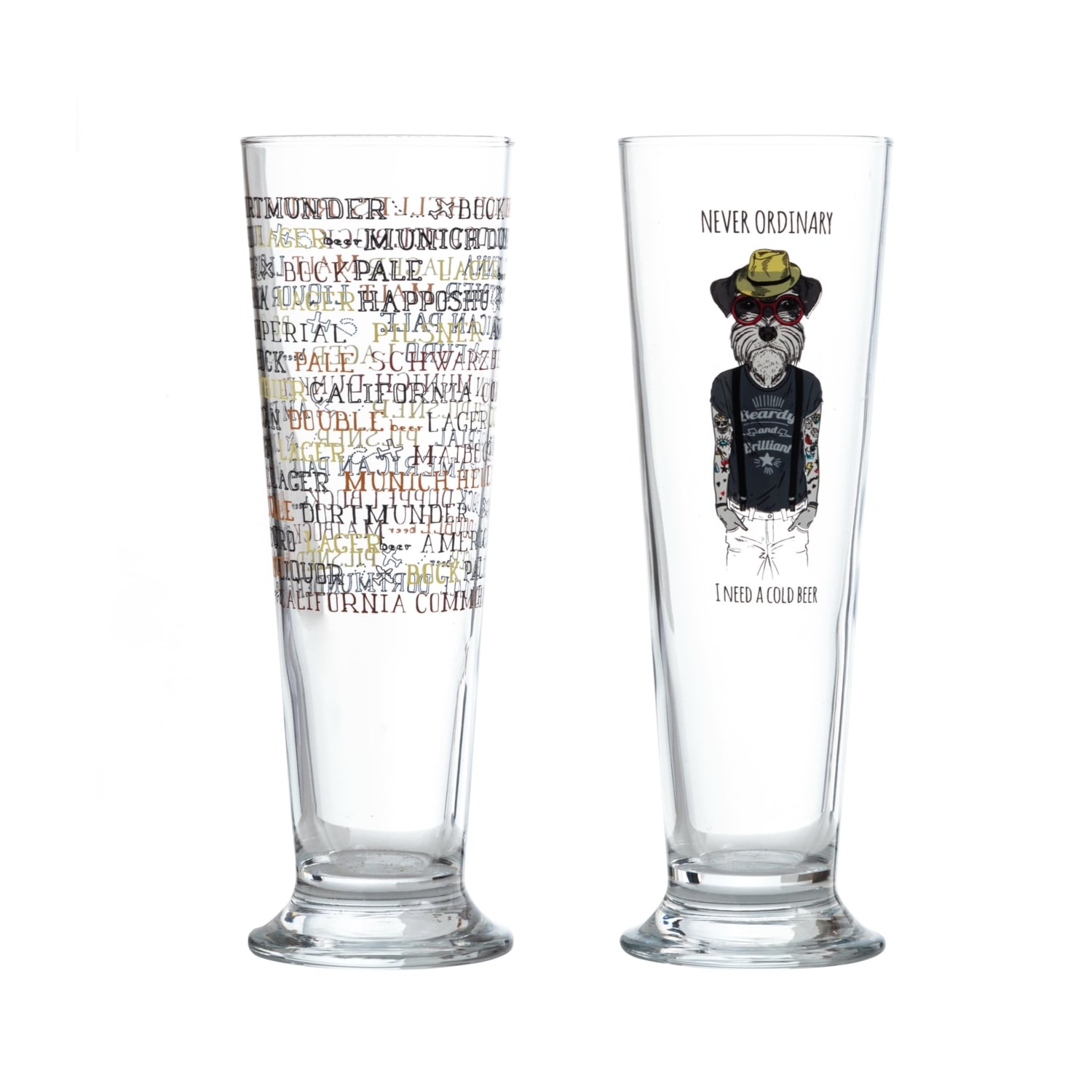 BONN BİRA BARDAĞI SETİ 2Lİ 340 ML