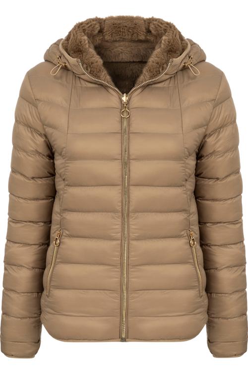  PELUŞ ÇİFT TARAFLI KAPİTONELİ MONT