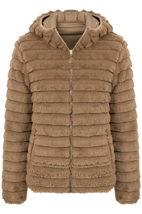  PELUŞ ÇİFT TARAFLI KAPİTONELİ MONT