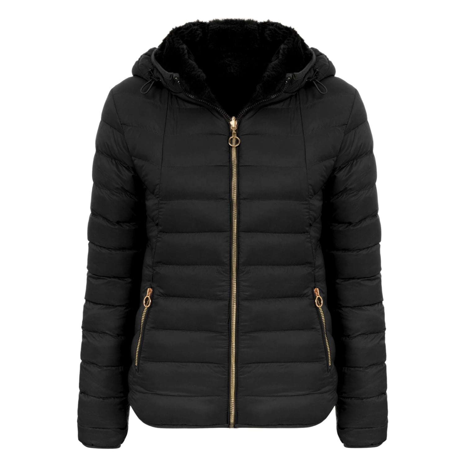 PELUŞ ÇİFT TARAFLI KAPİTONELİ MONT