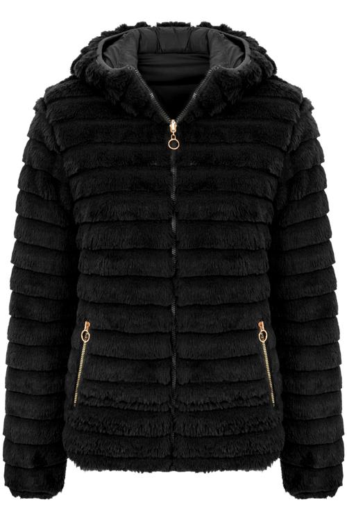  PELUŞ ÇİFT TARAFLI KAPİTONELİ MONT