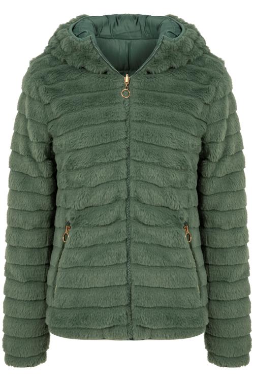  PELUŞ ÇİFT TARAFLI KAPİTONELİ MONT