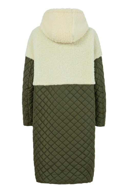  SUNİ KÜRKLÜ KAPÜŞONLU PALTO