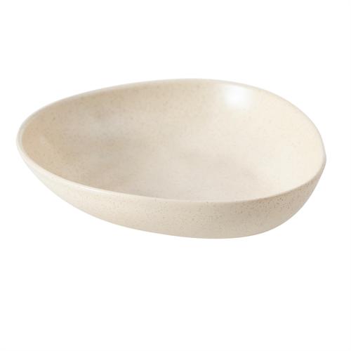  TRIBECA ÇUKUR TABAK 23 CM - KUMLU KREM