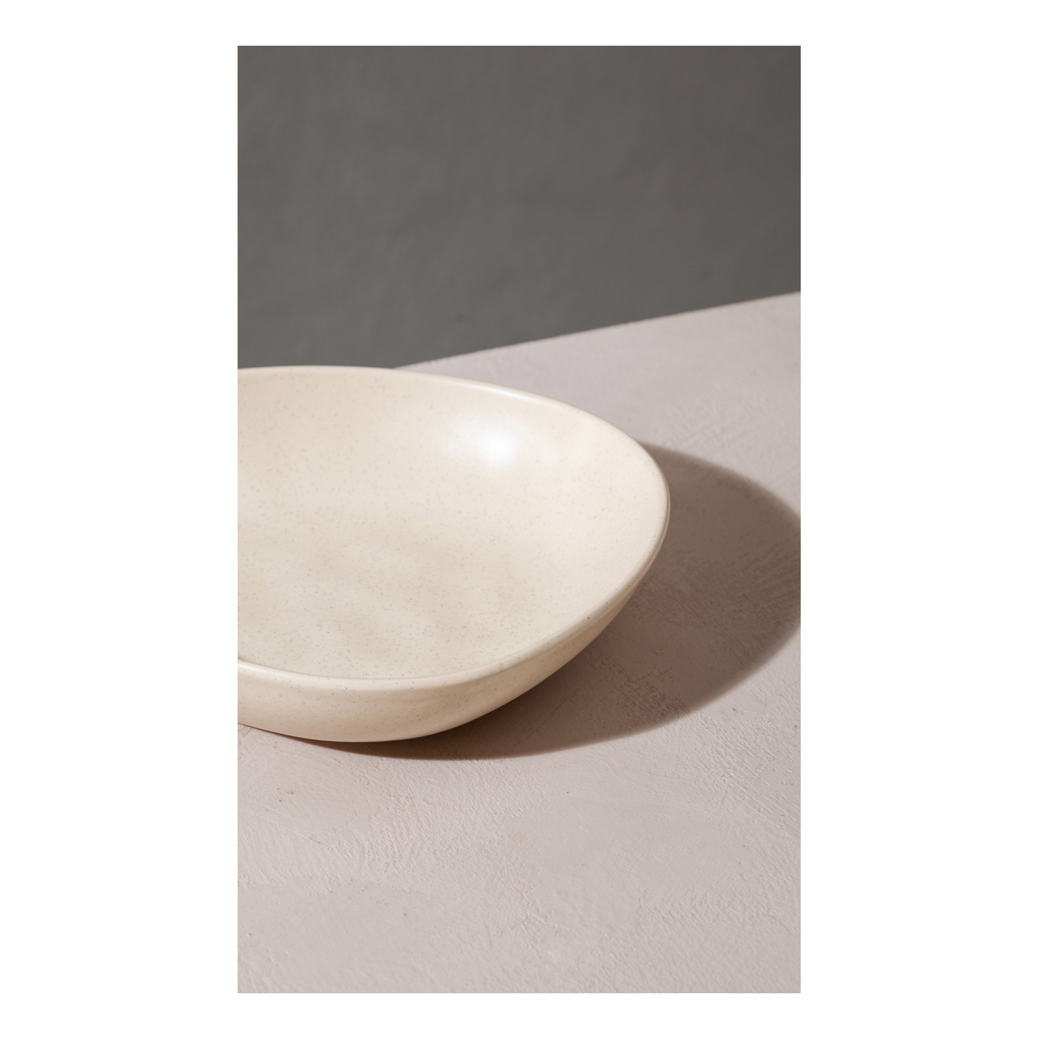 TRIBECA ÇUKUR TABAK 23 CM - KUMLU KREM