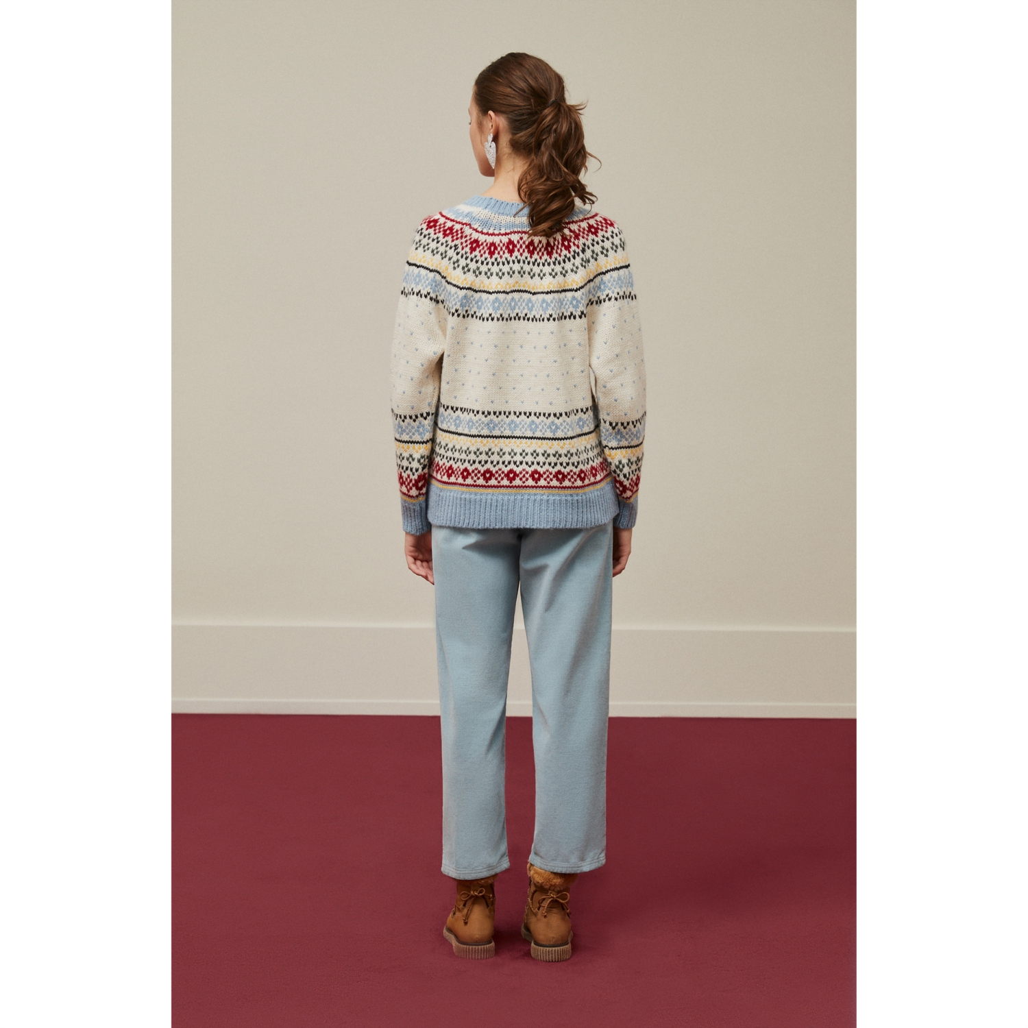 JAKARLI BİSİKLET YAKA TRİKO KAZAK