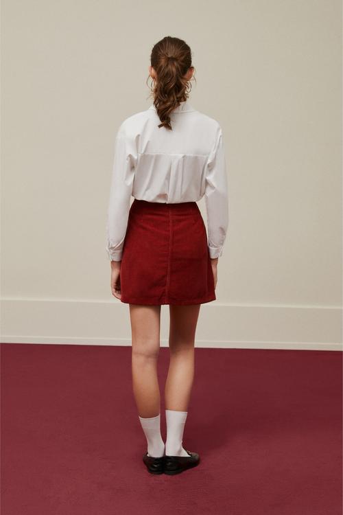  KADİFE DOKULU A KESİM MİNİ ETEK