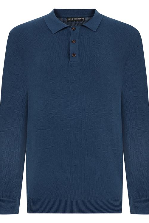  PAMUKLU POLO YAKA TRİKO KAZAK