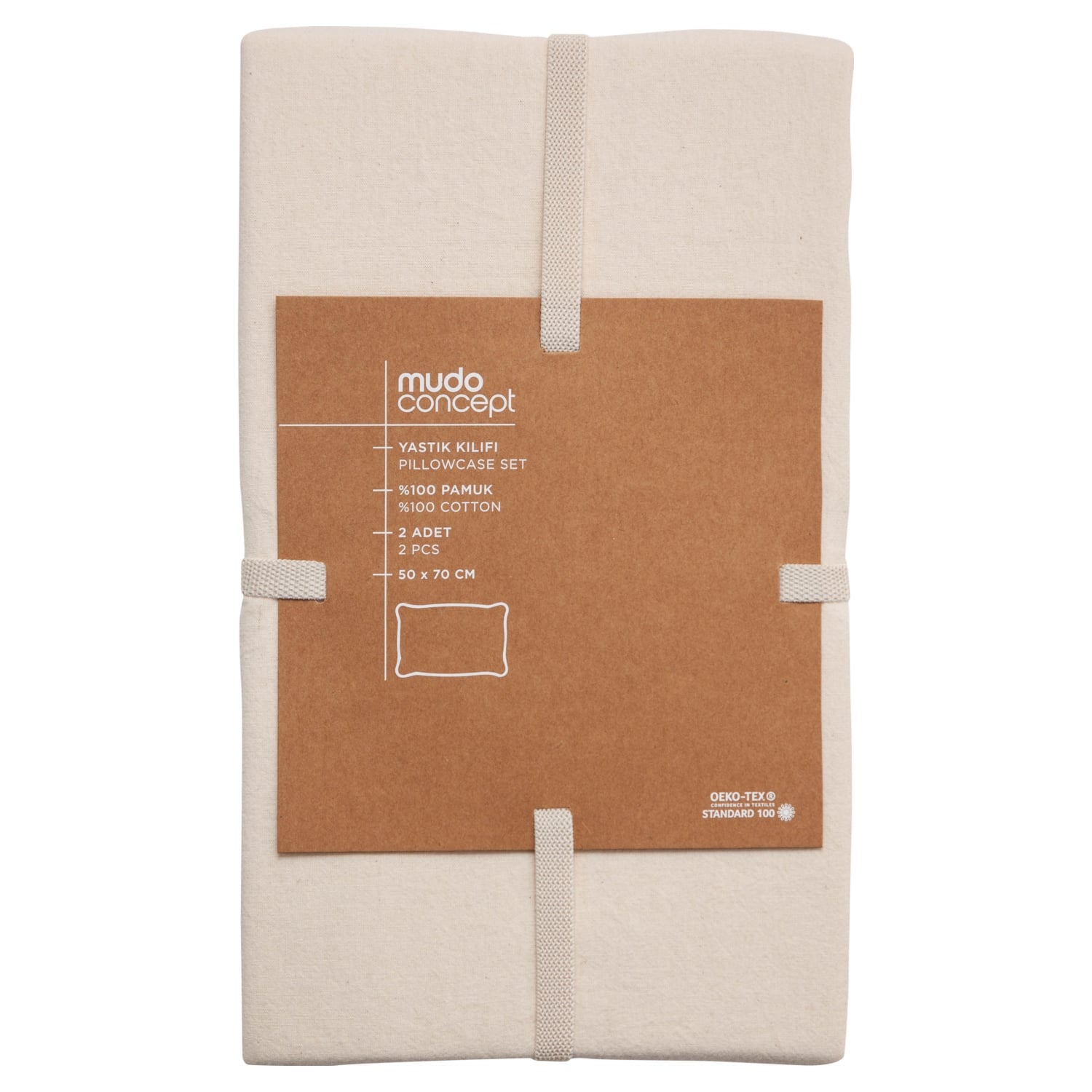 SOHO 2'Lİ YASTIK KILIFI EKRU 50X70