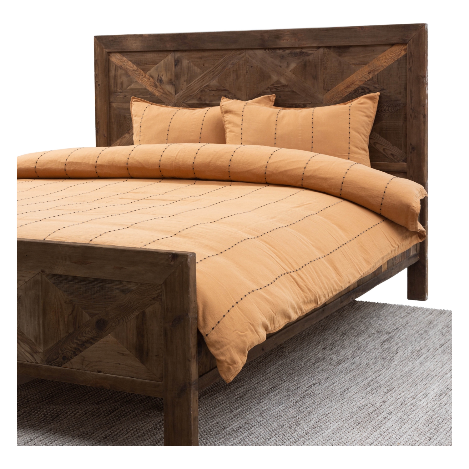 AXEL NEVRESİM TAKIMI ÇİFT KİŞİLİK KİREMİT 200X220