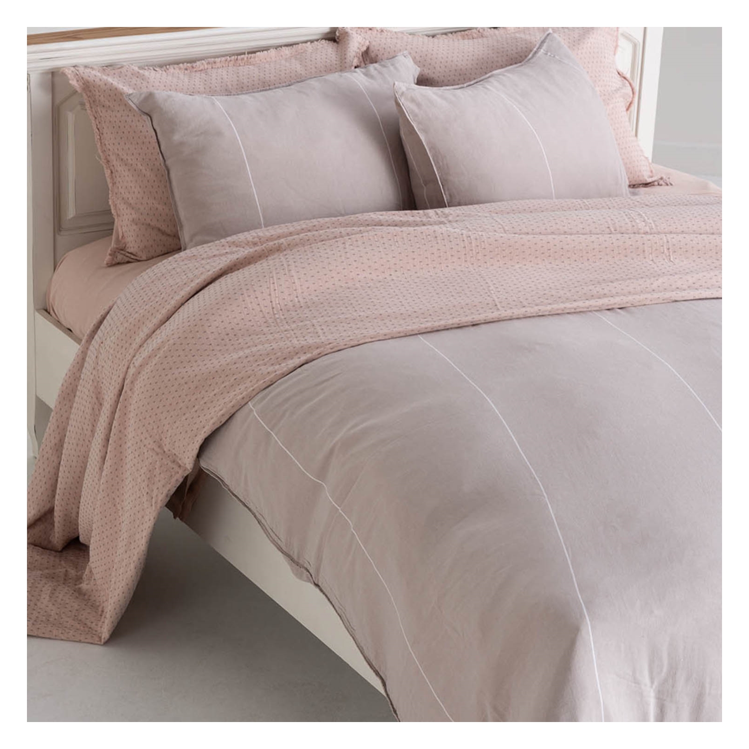 JORJA YATAK ÖRTÜSÜ TAKIMI ÇİFT KİŞİLİK GÜL KURUSU 240X260