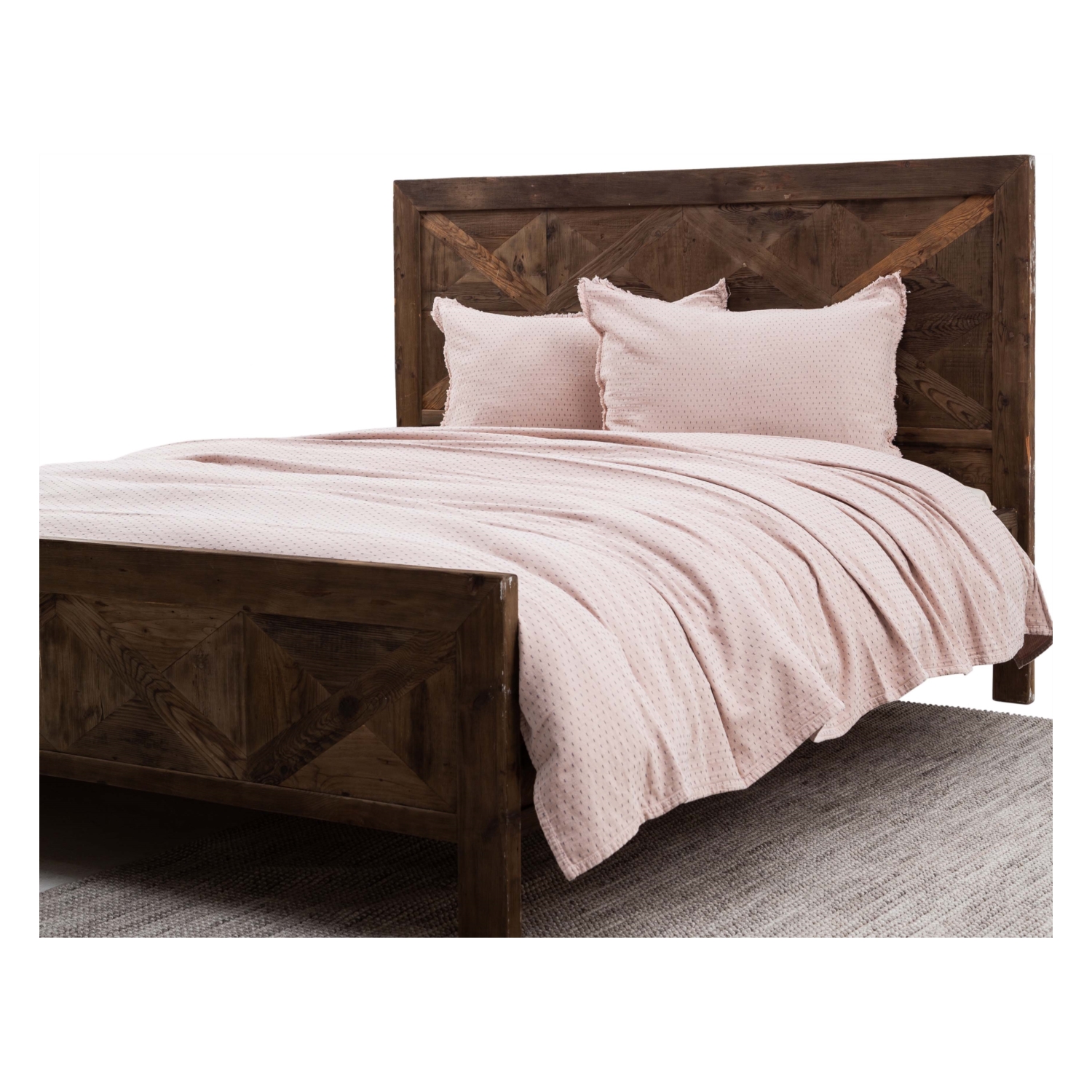 JORJA YATAK ÖRTÜSÜ TAKIMI ÇİFT KİŞİLİK GÜL KURUSU 240X260