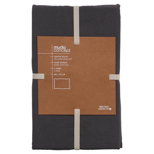  SOHO 2'Lİ YASTIK KILIFI ANTRASİT 50X70