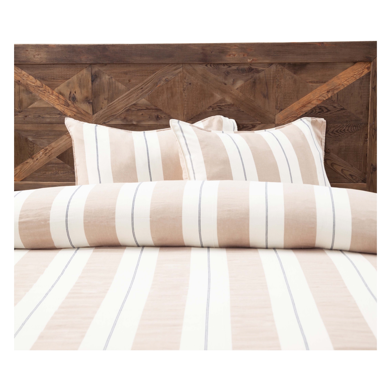 KADE NEVRESİM SETİ ÇİFT KİŞİLİK BEJ 200X220