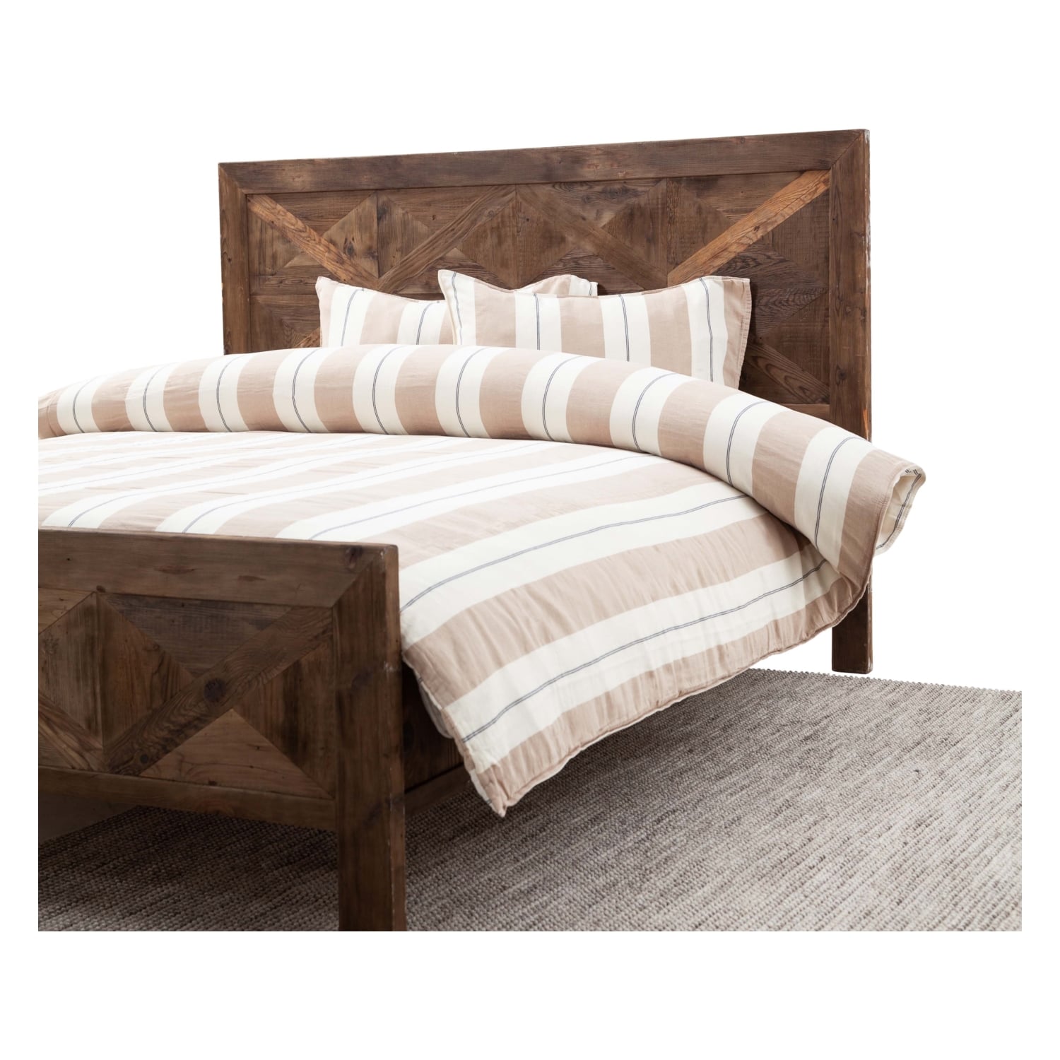 KADE NEVRESİM SETİ ÇİFT KİŞİLİK BEJ 200X220