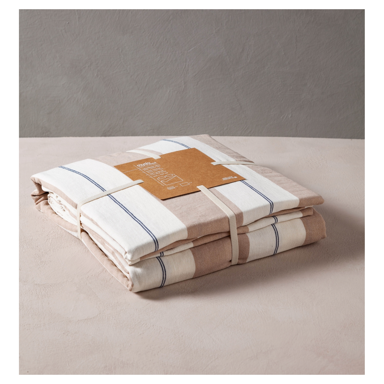 KADE NEVRESİM SETİ ÇİFT KİŞİLİK BEJ 200X220