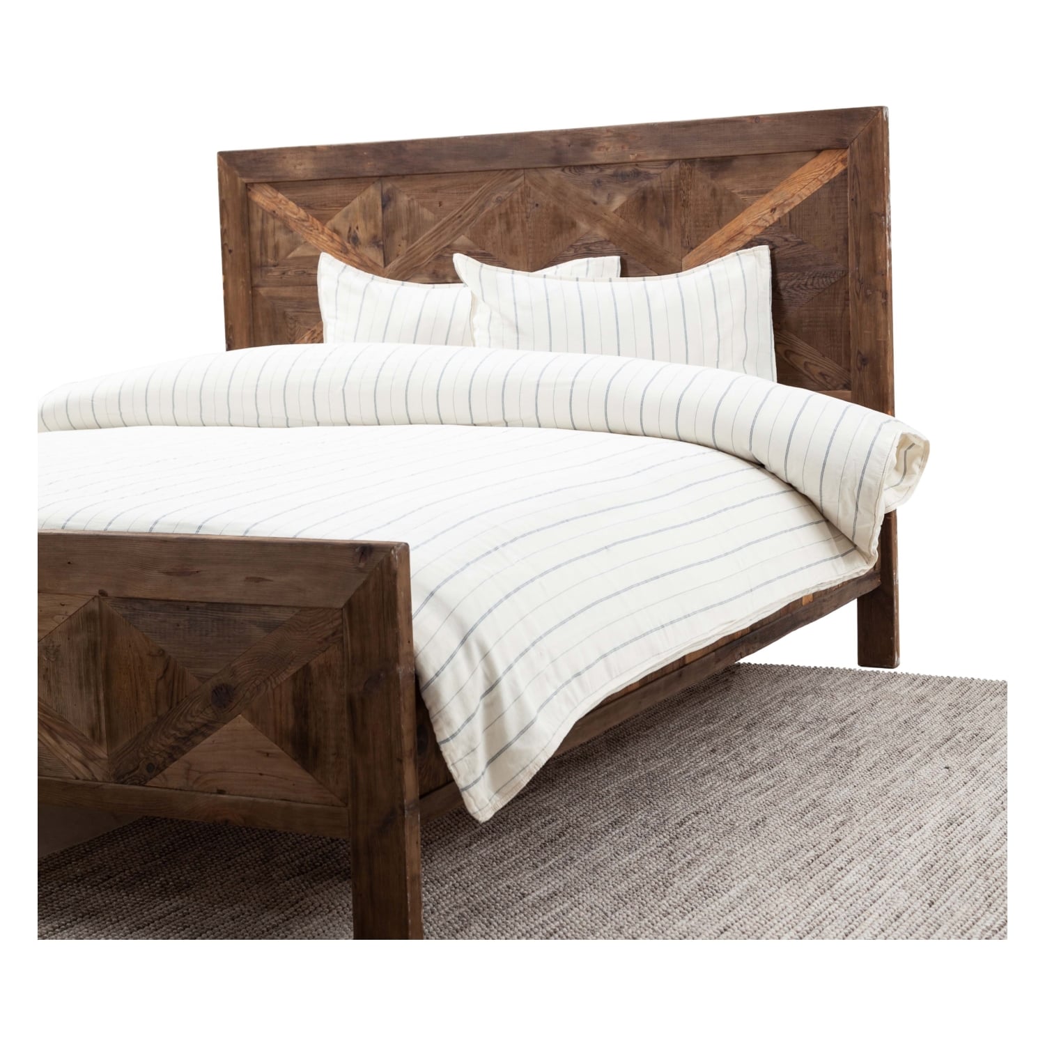 KADE NEVRESİM SETİ ÇİFT KİŞİLİK EKRU 200X220