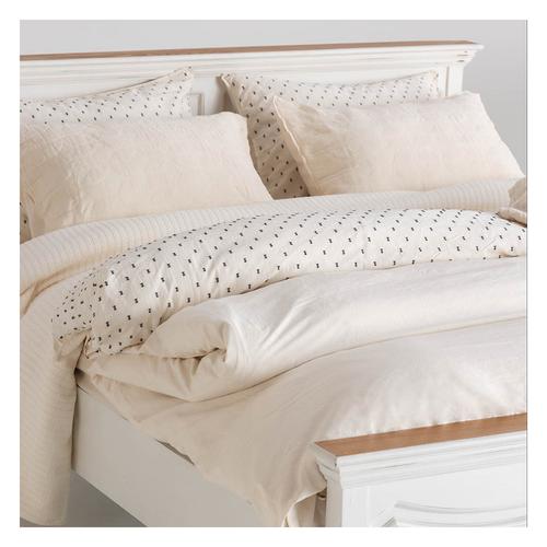  SOHO NEVRESİM ÇİFT KİŞİLİK EKRU 200X220