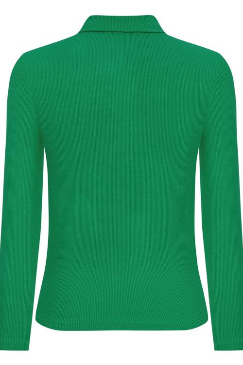  BÜZGÜLÜ POLO YAKA BLUZ