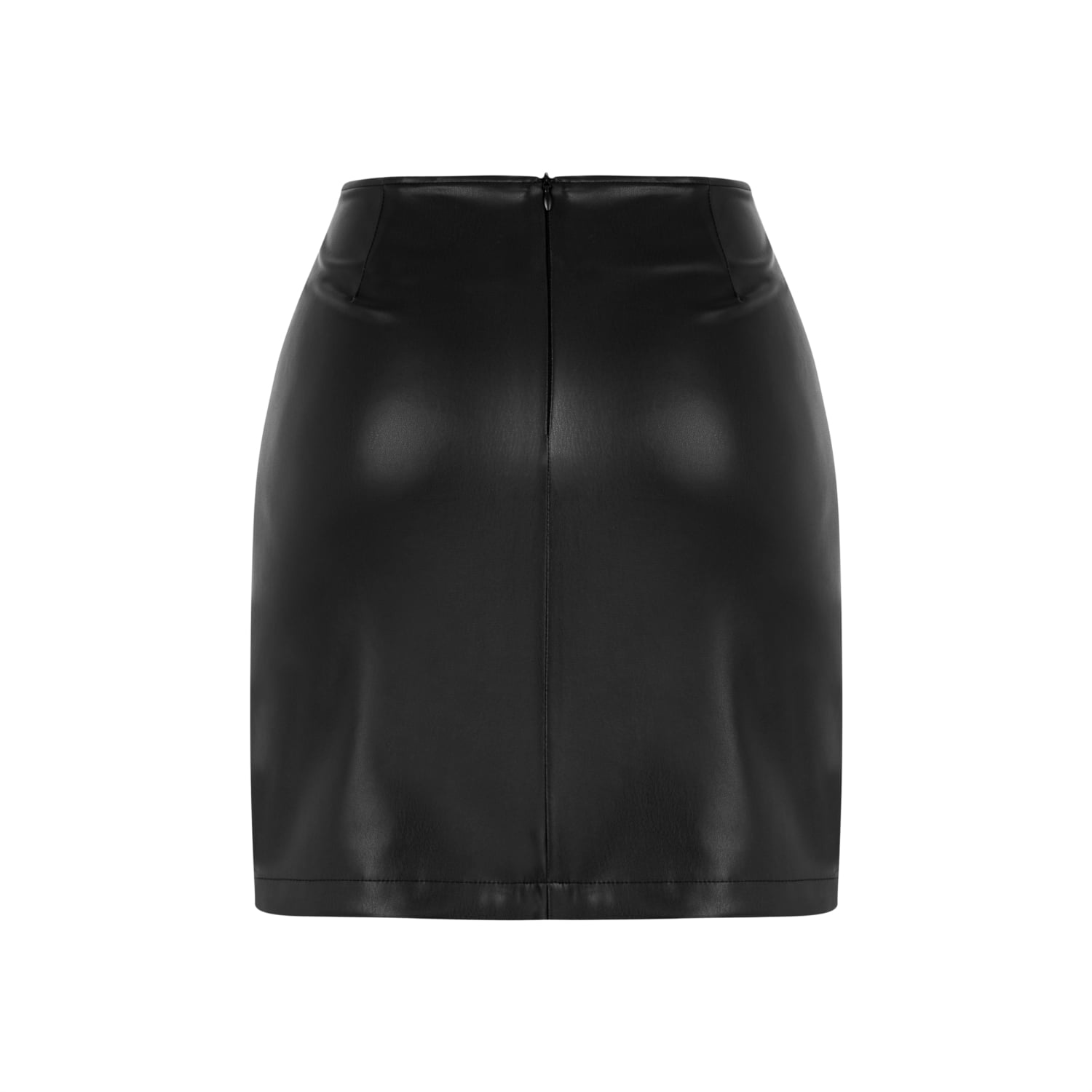 DERİ GÖRÜNÜMLÜ MİNİ ETEK