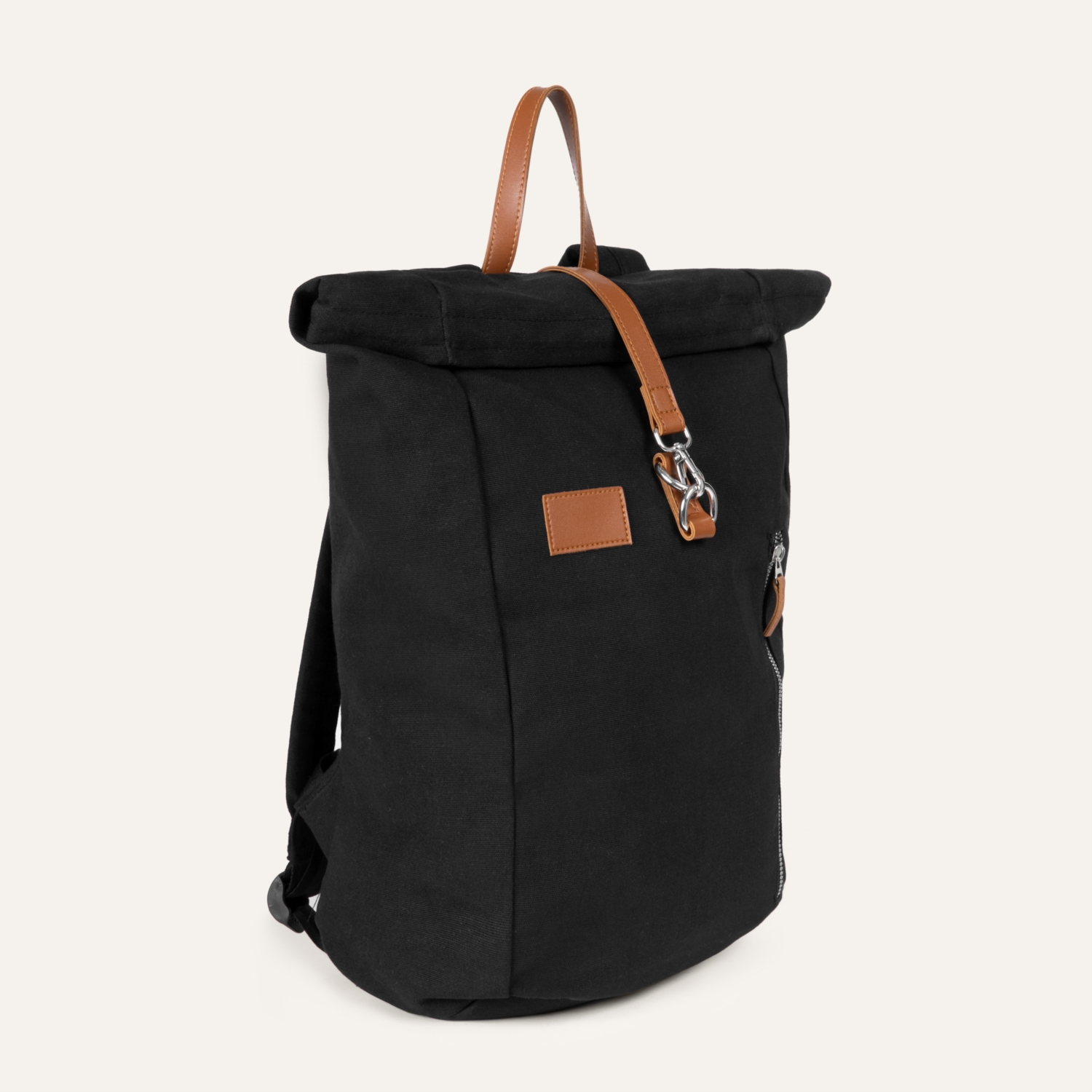 KONTRAST KAPAKLI KUMAŞ SIRT ÇANTASI