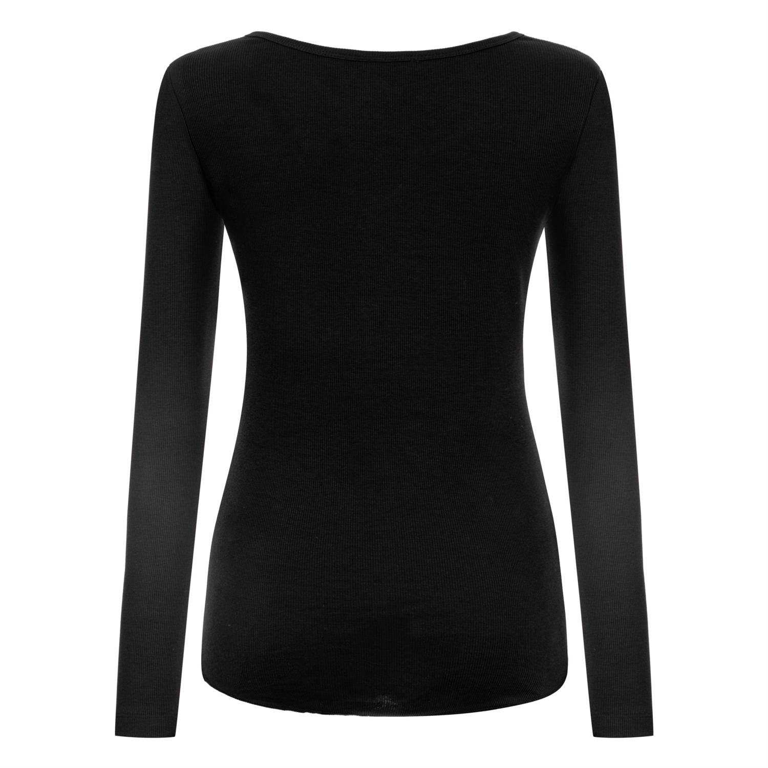 V YAKA UZUN KOLLU BASIC T-SHIRT