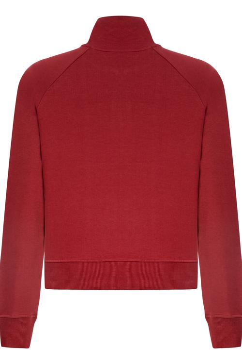  DİK YAKA FERMUARLI SWEATSHIRT