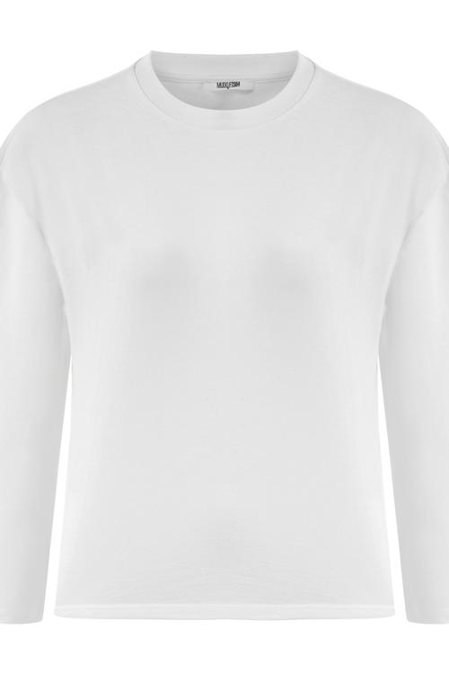  BİSİKLET YAKA UZUN KOLLU  BASIC T-SHIRT