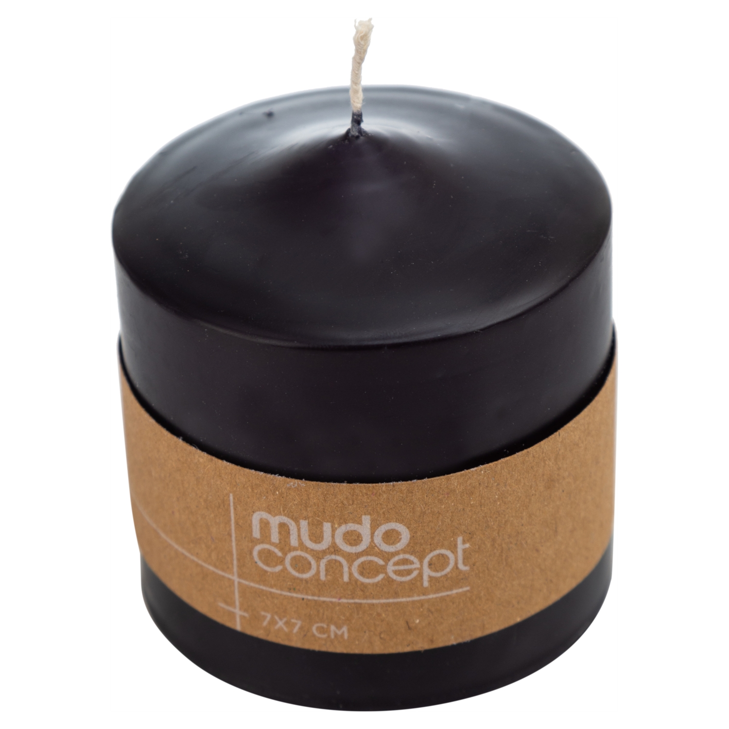 SÜTUN MUM SIYAH 7X7CM