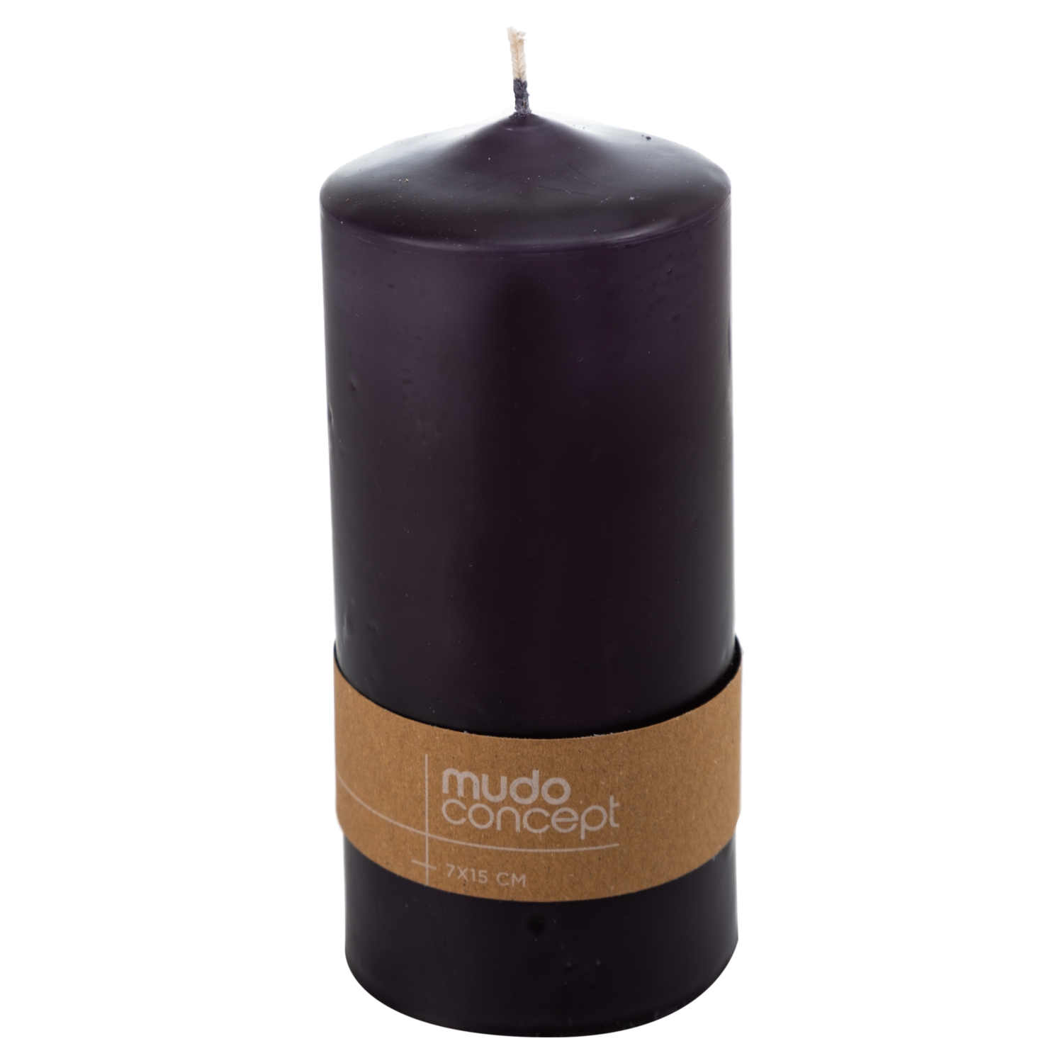 SÜTUN MUM SIYAH 7X15CM
