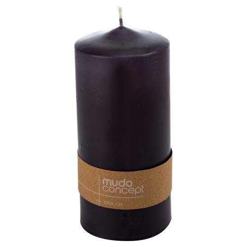  SÜTUN MUM SIYAH 7X15CM