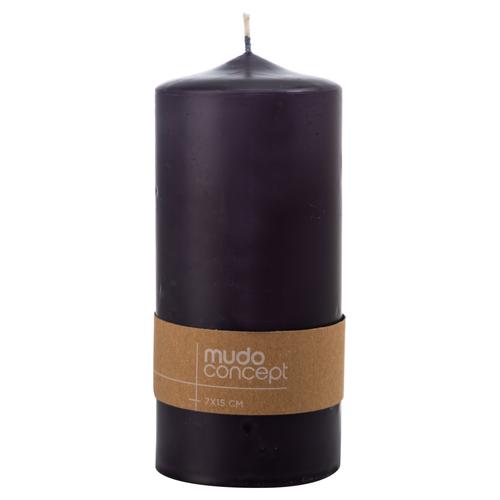  SÜTUN MUM SIYAH 7X15CM
