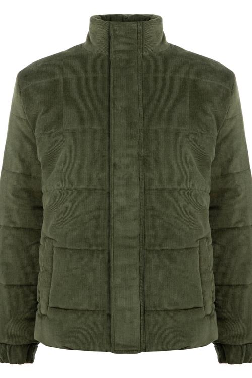  KADİFE DOKULU DİK YAKA ŞİŞME MONT