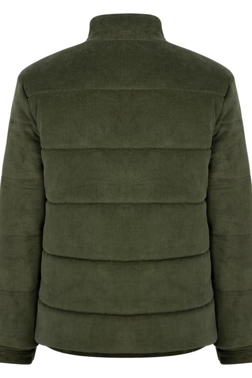  KADİFE DOKULU DİK YAKA ŞİŞME MONT