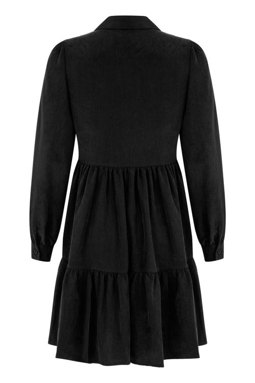  LİYOSEL KARIŞIMLI MİNİ GÖMLEK ELBİSE