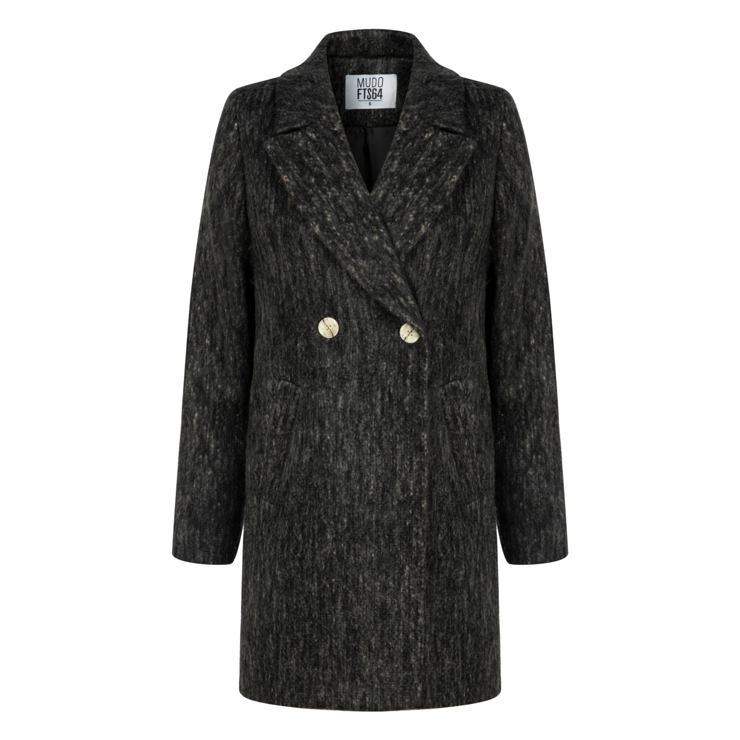 DÜĞMELİ KAŞE PALTO