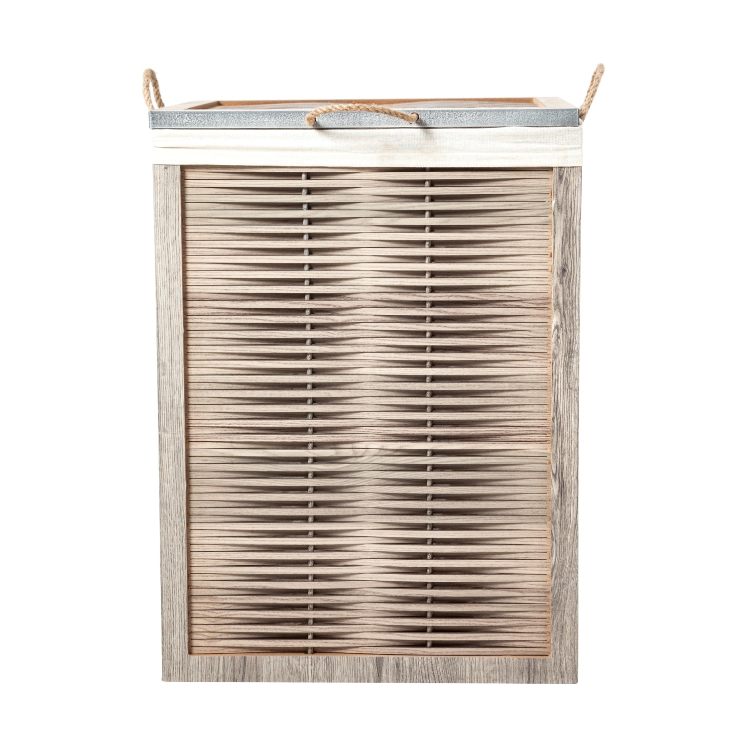 LENOSA AHŞAP ÇAMAŞIR SEPETİ  BEJ