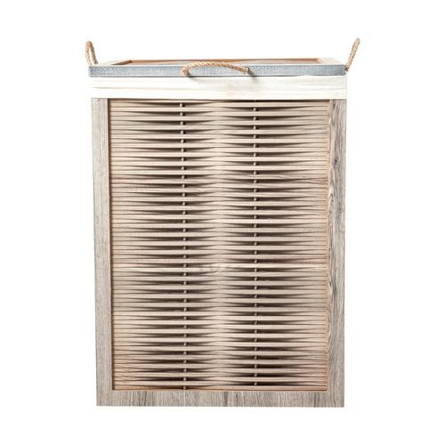  LENOSA AHŞAP ÇAMAŞIR SEPETİ  BEJ