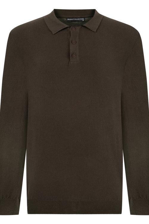  PAMUKLU POLO YAKA TRİKO KAZAK