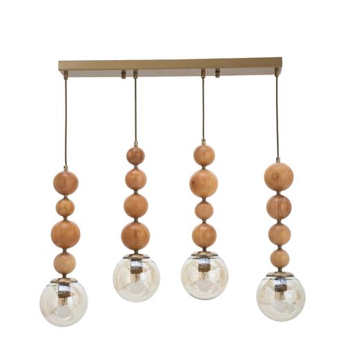  WOOD BEAD 4LÜ SIRALI SARKIT