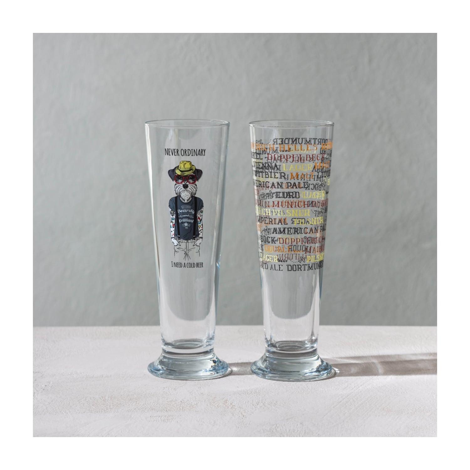 BONN BİRA BARDAĞI SETİ 2Lİ 340 ML