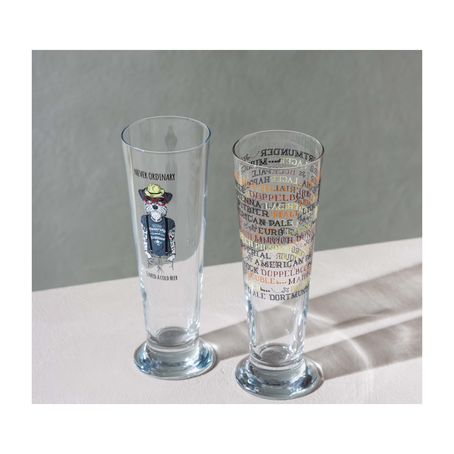 BONN BİRA BARDAĞI SETİ 2Lİ 340 ML