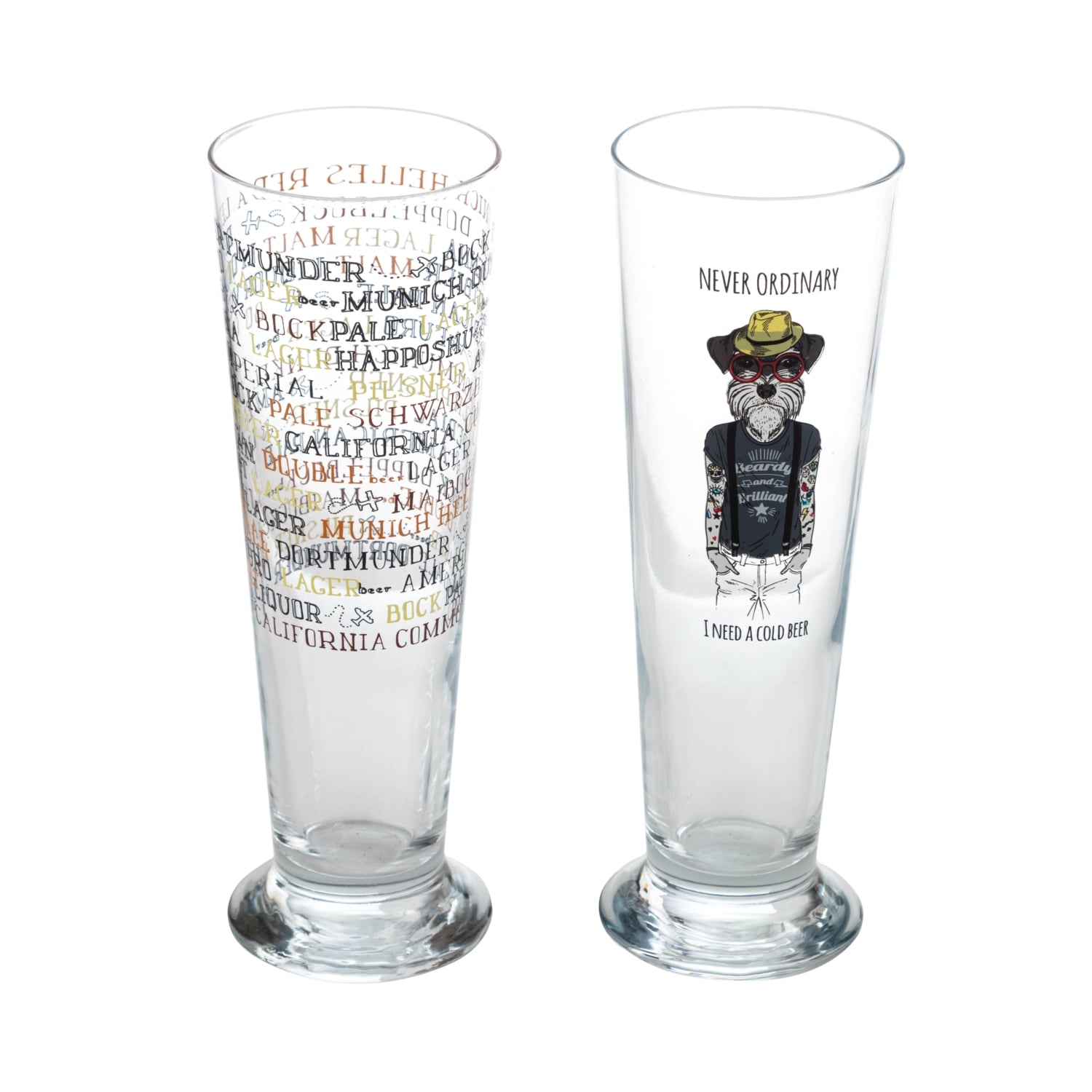 BONN BİRA BARDAĞI SETİ 2Lİ 340 ML