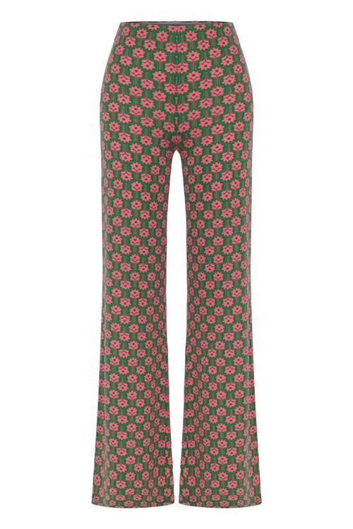  ÇİÇEK DESENLİ FLARE KESİM PANTOLON