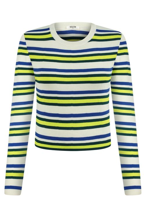  ÇİZGİLİ BİSİKLET YAKA KAZAK