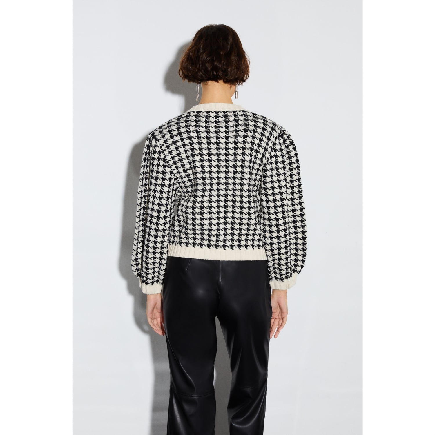 KAZAYAĞI DESENLİ TRİKO CEKET