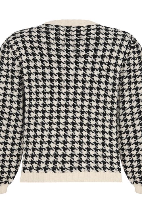  KAZAYAĞI DESENLİ TRİKO CEKET